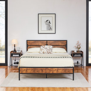 Wood platform bed frame deals twin xl